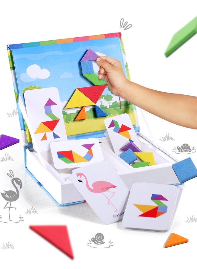 FIRSTCRY INTELLISKILLS Intelliskills Premium Brain Boosting Magnetic Tangram Puzzle Game for Kids,Educational&Travel Puzzle Game for 3+ Years Girls&Boys,Brain Teaser Toys,BIS Certified,Birthday Gift (Animal & Bird) - Image 1